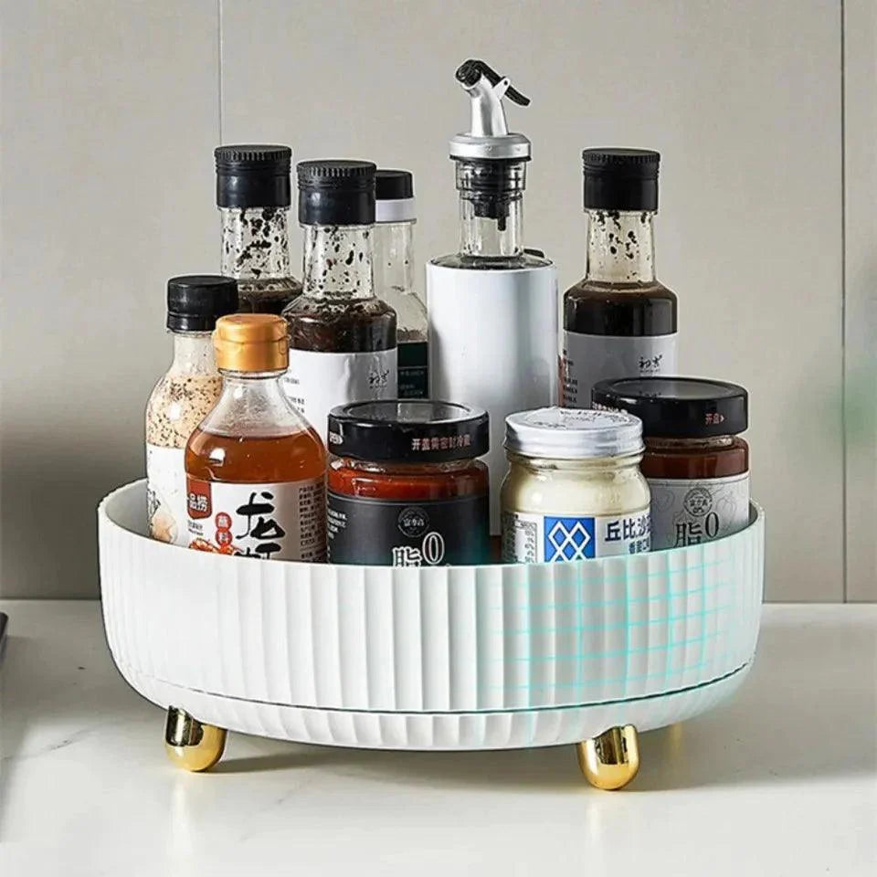 Stainless Steel Vegetable Cutting Board with Luxury Rotating Tray - Durable, Hygienic, Easy to Clean for Home and Restaurant Use