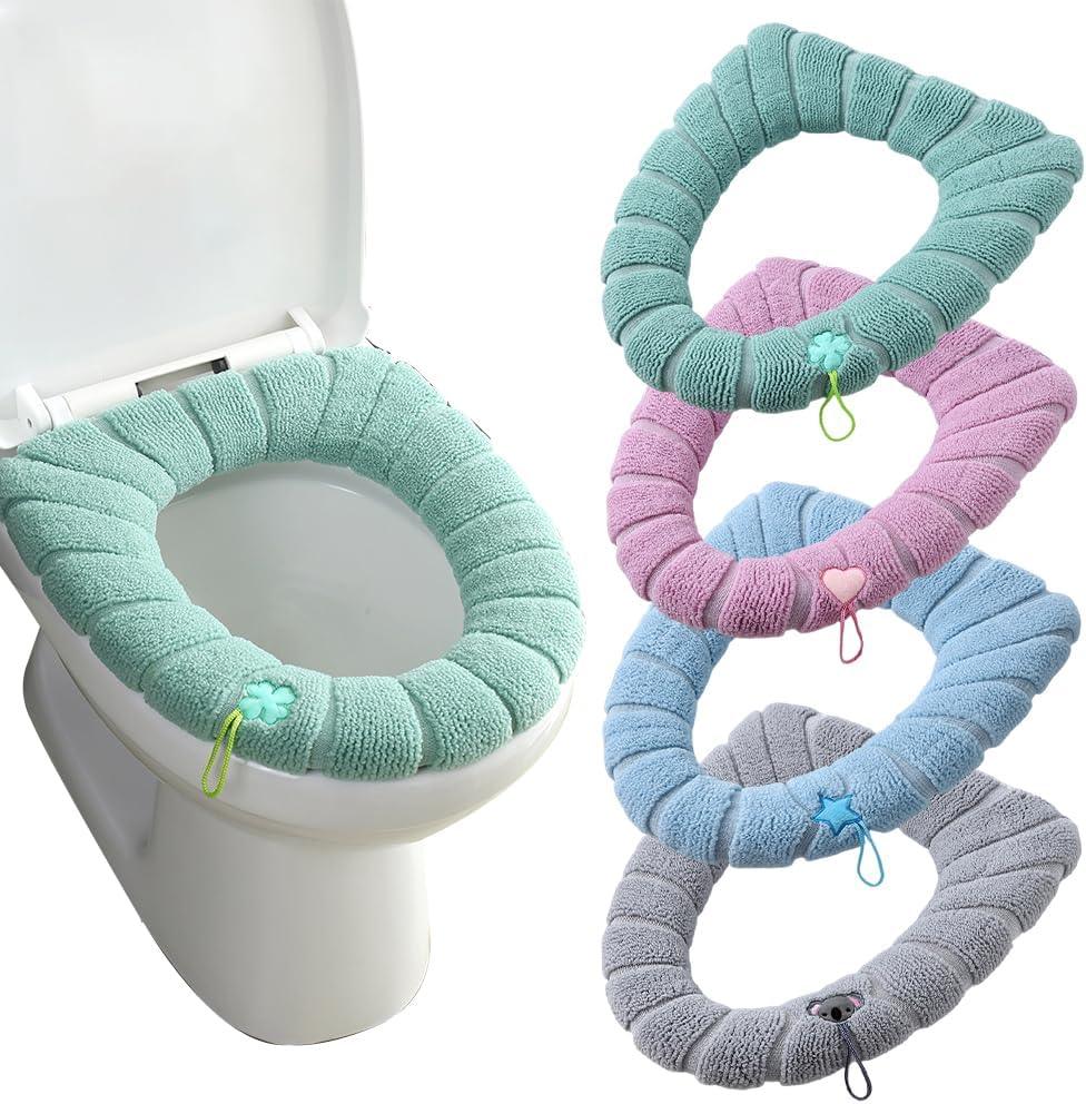 Washable Toilet Seat Cover for Easy Cleaning and Comfortable Stretching