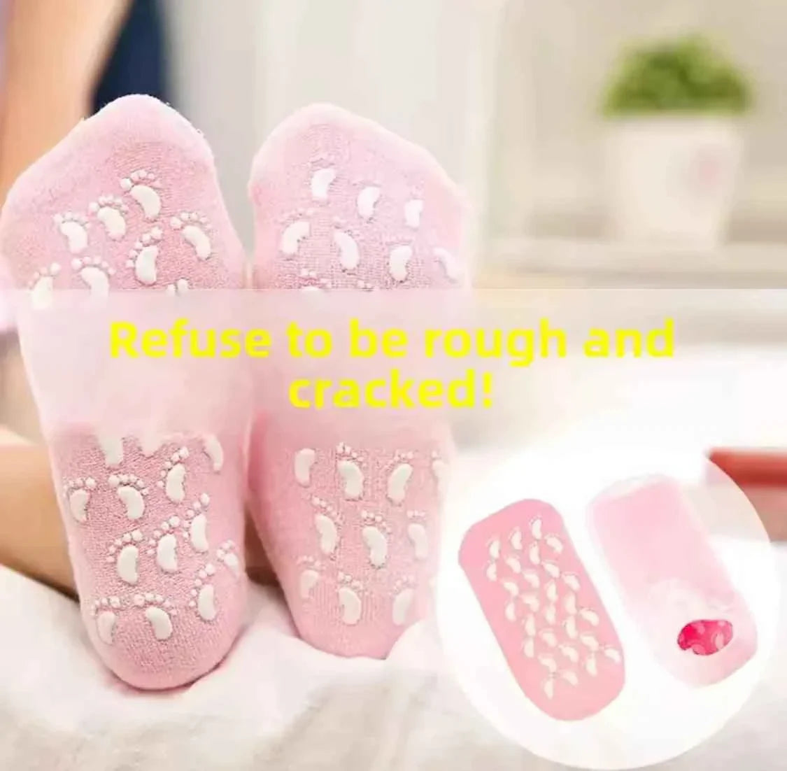 Reusable Heel Moisturizing Socks for Soft and Smooth Feet