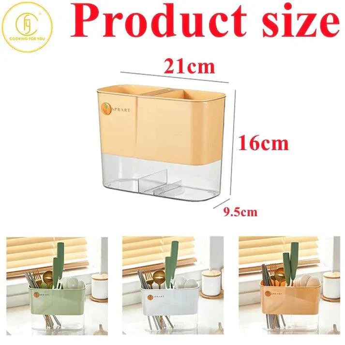 Acrylic Cutlery Holder Organizer for Kitchen Utensils