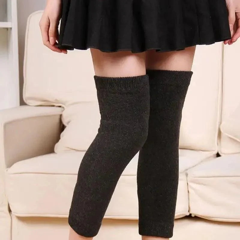 Unisex Fleece Knee Warmers for Comfort and Warmth