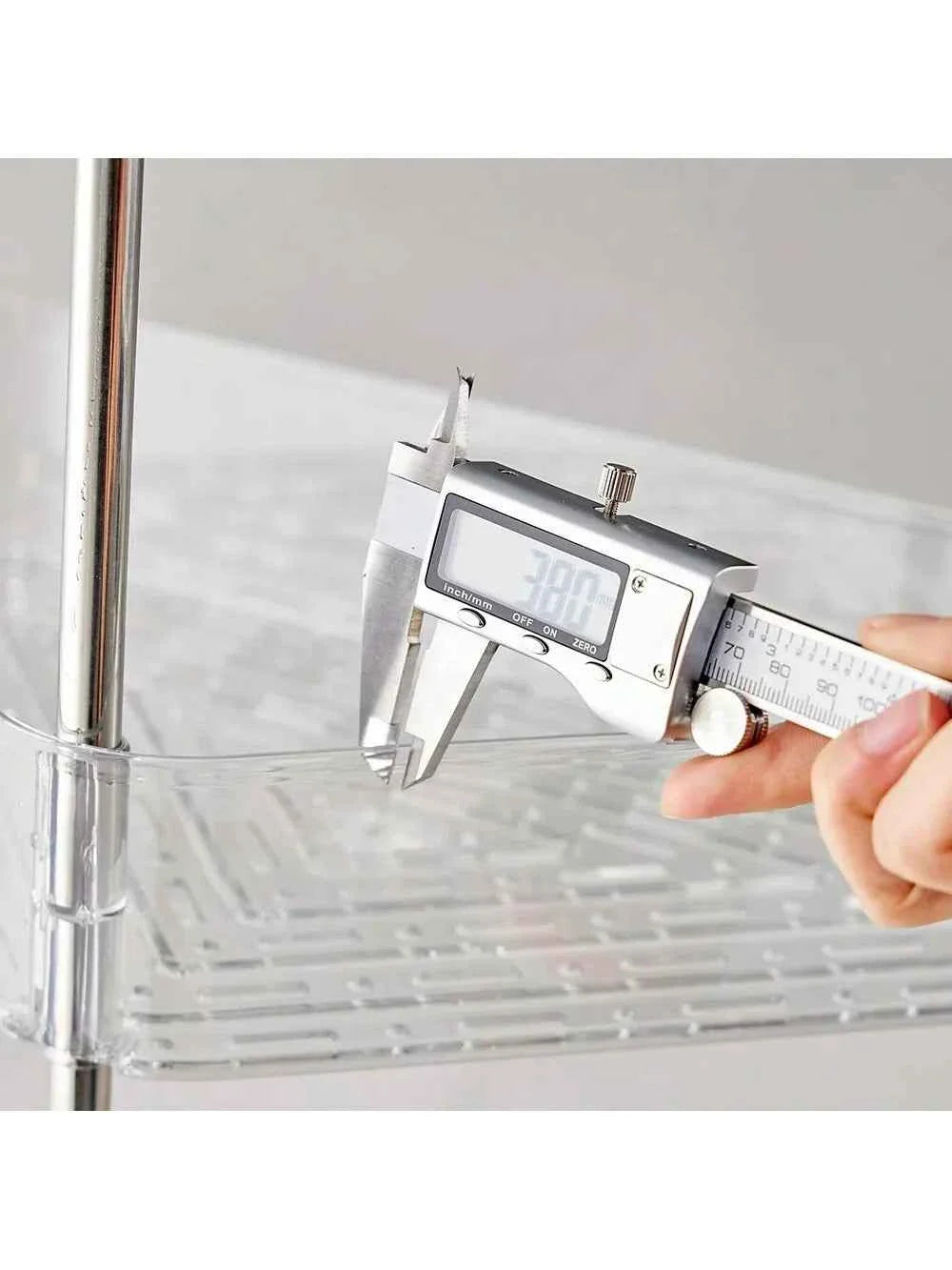 Acrylic Triangle Corner Trolley for Space-Saving Storage Solutions