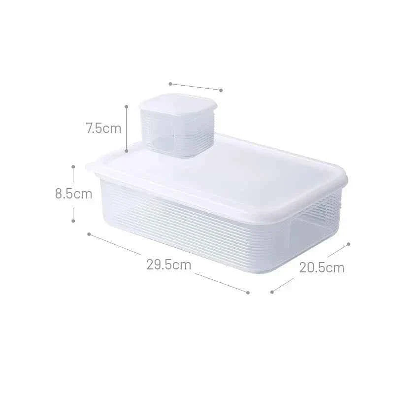 6 Grid Vegetable Storage Box for Kitchen Organization and Fresh Produce