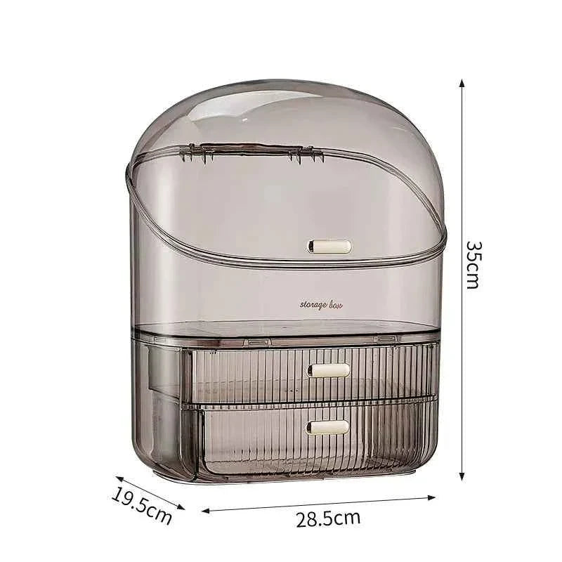 Transparent Makeup Organizer - Desk Makeup Organizer Box