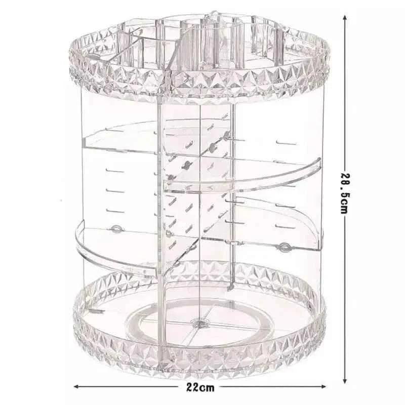 360 Rotating Makeup Organizer for Easy Access and Efficient Storage - Makeup Organizer 360 Rotating