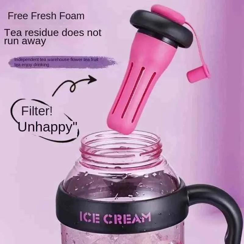 1200 ML Large Capacity Water Bottle with Straw - Ideal Hydration Solution