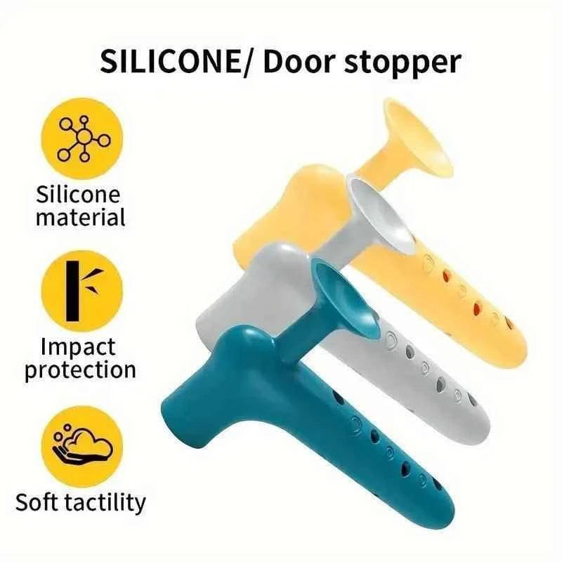 Silicone Door Stopper Protector Handle Cover - Durable and Flexible Solution