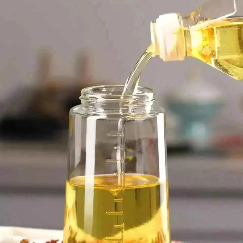 630ml Glass Oil Dispenser - Premium Glass Oil Dispenser Jar