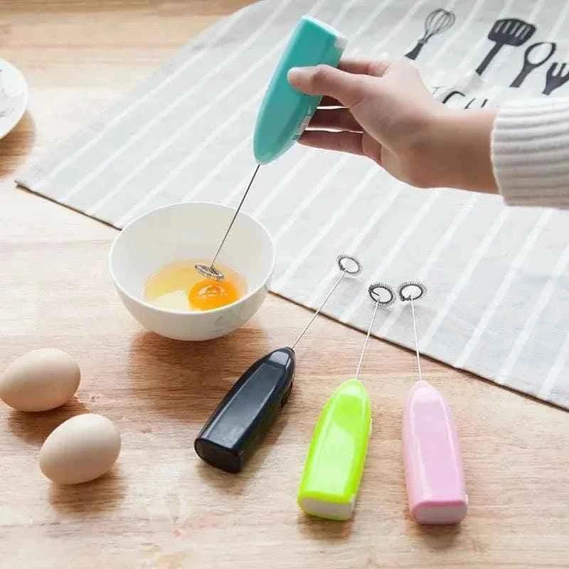Handheld Egg Beater for Effortless Mixing - Battery Operated Mixer