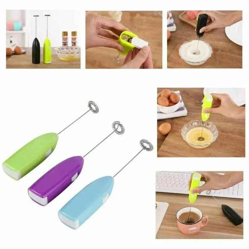 Handheld Egg Beater for Effortless Mixing - Battery Operated Mixer