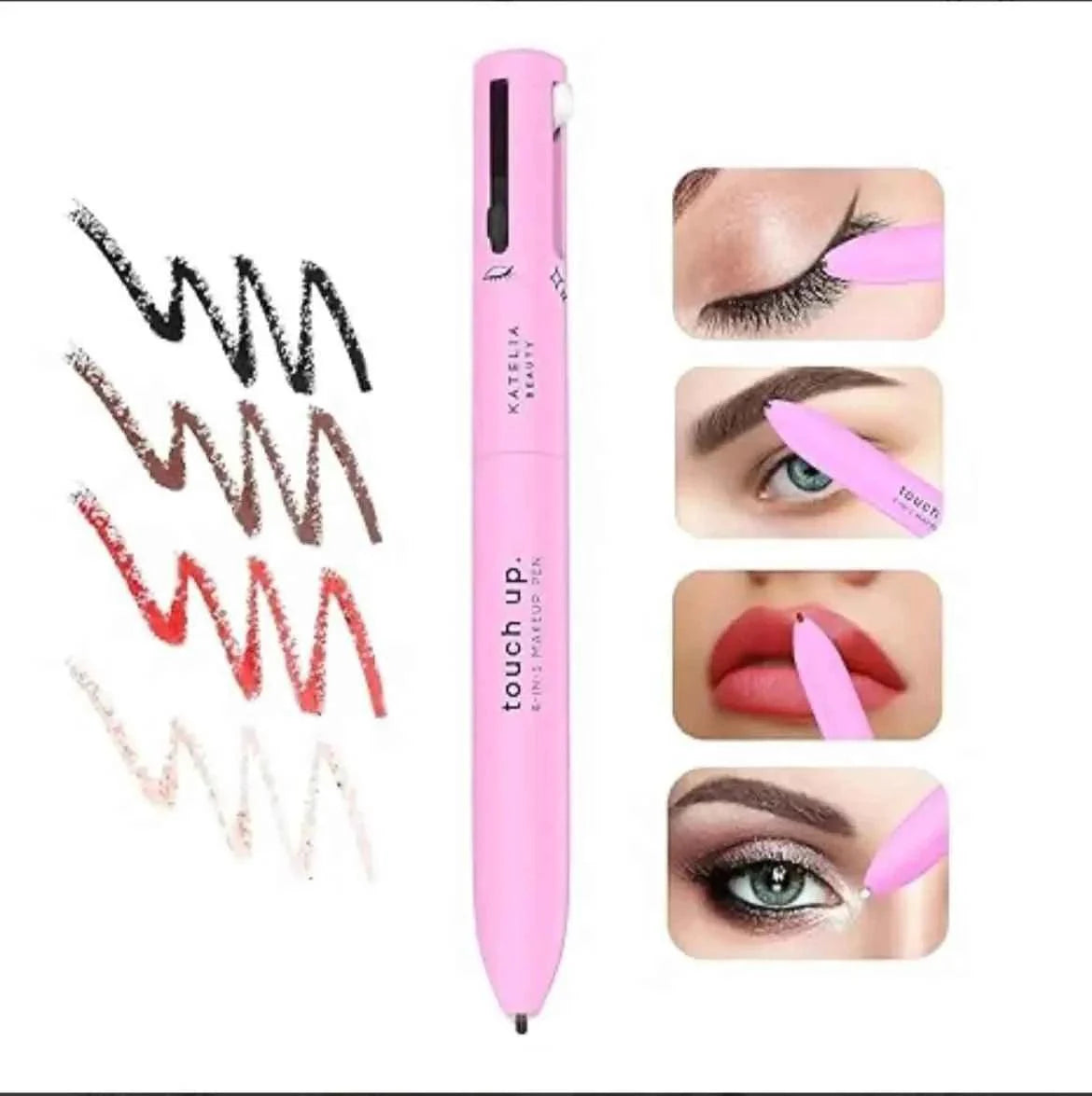 4 in 1 Makeup Pen - Highlighter, Lip Color, Eyebrow Pencil, Eyeliner