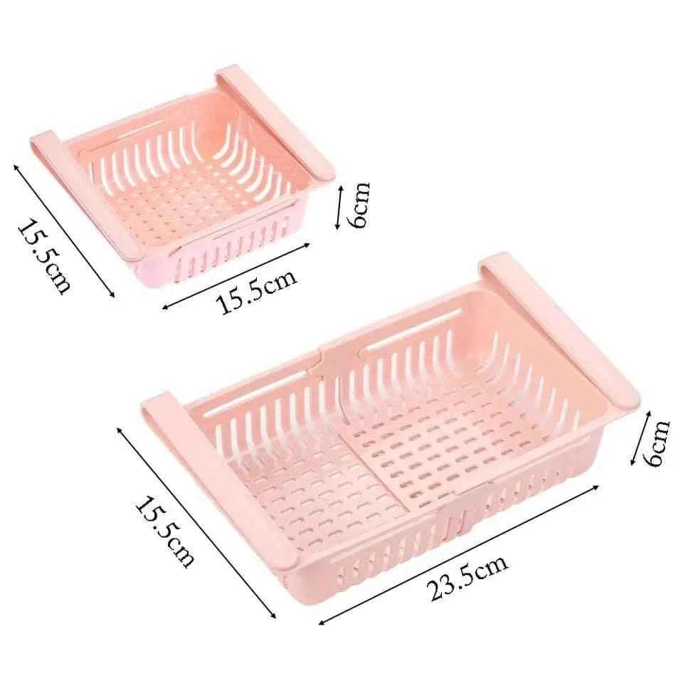 Stretchable Fridge Basket for Organized Storage and Freshness
