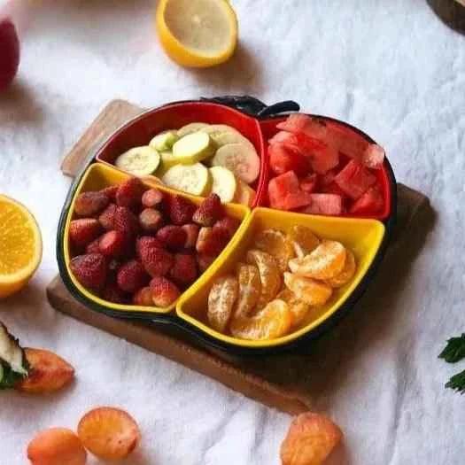 Apple Shape Plastic Tray for Stylish Serving and Organization
