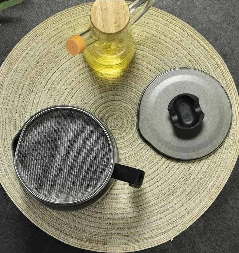 Stainless Steel Oil Filter Pot 1.4 Liter for Cooking and Frying