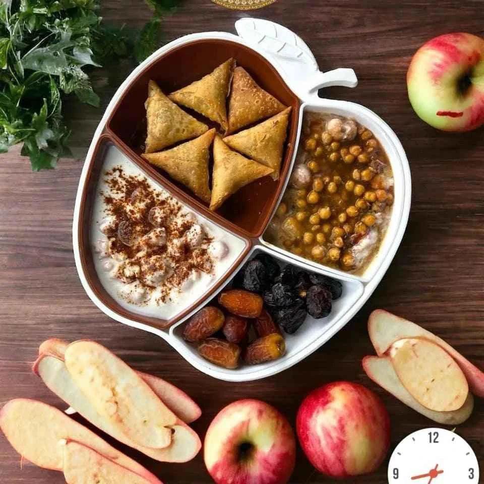 Apple Shape Plastic Tray for Stylish Serving and Organization