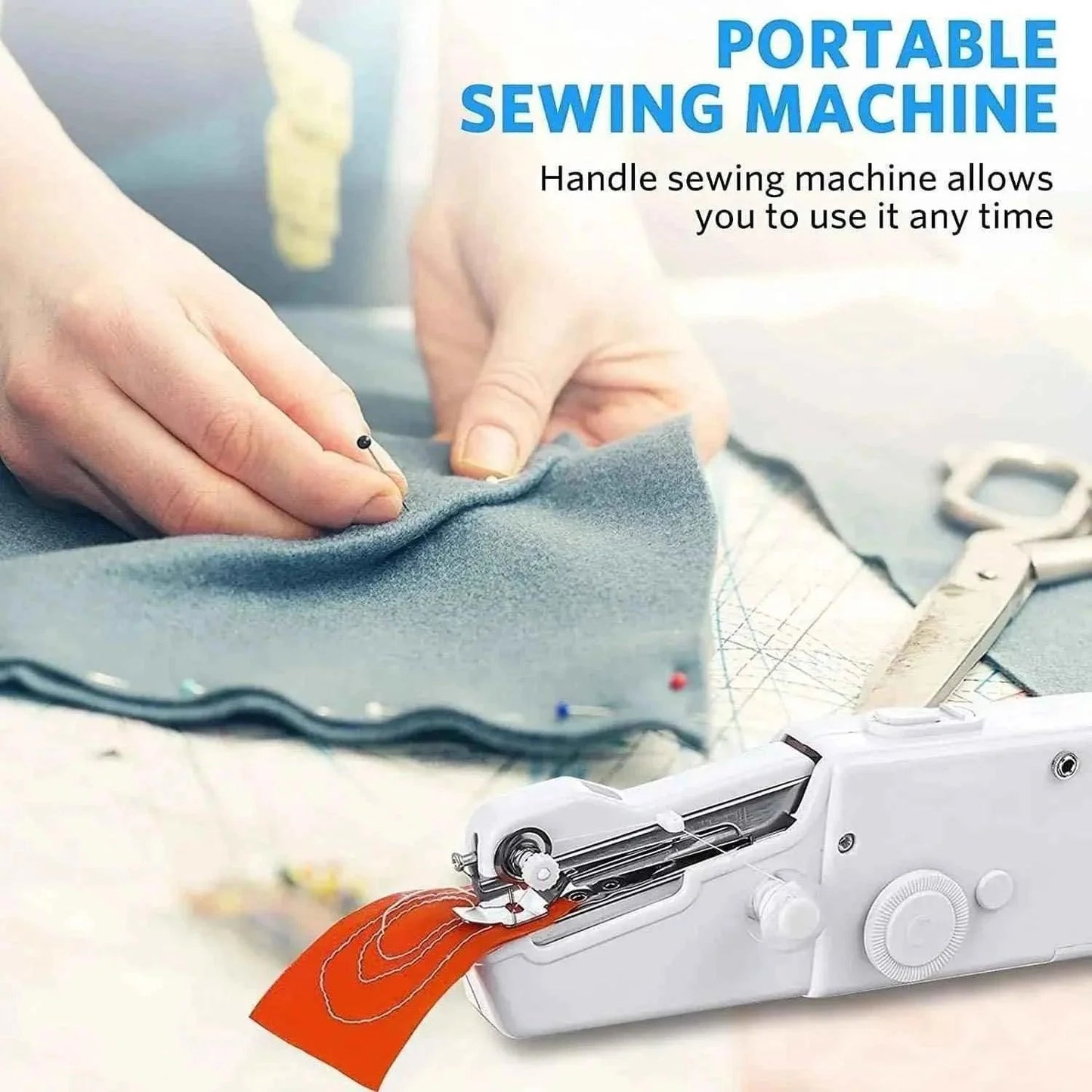 Portable Mini Sewing Machine for Easy Handheld Stitching and Repairs