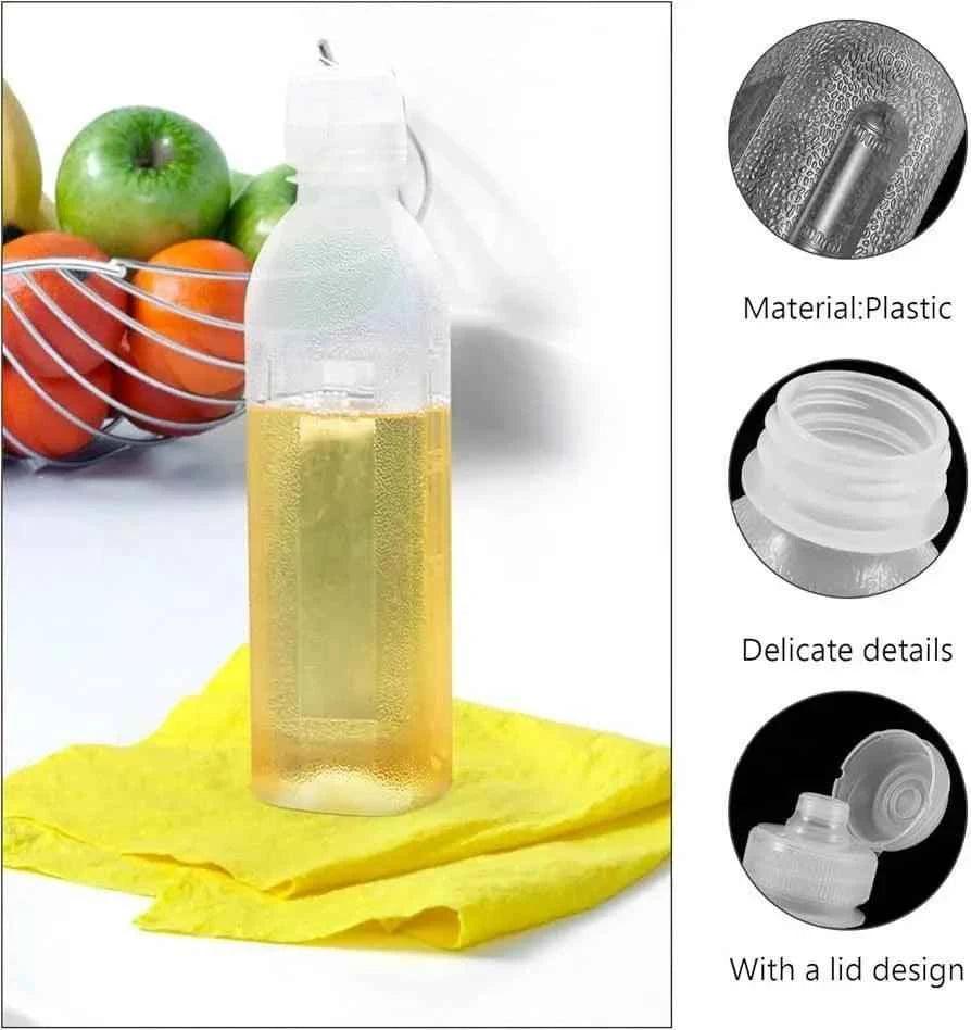 500ML Transparent Oil Bottle - Durable and Refillable Plastic Container