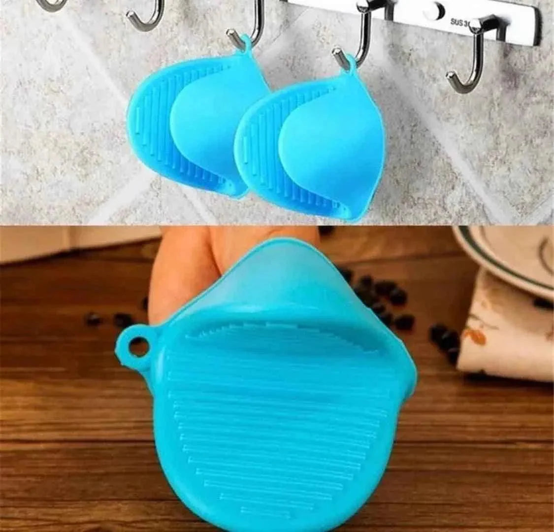 Silicone Heat Resistant Gloves with Non-Stick Clips
