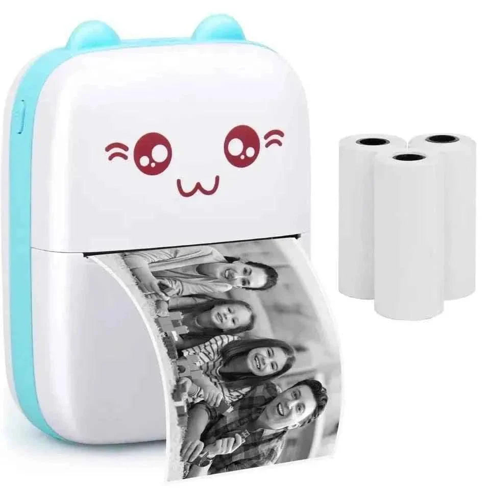 Pocket Wireless Mini Bluetooth Photo Printer - Portable Photo Printer for On-the-Go Printing