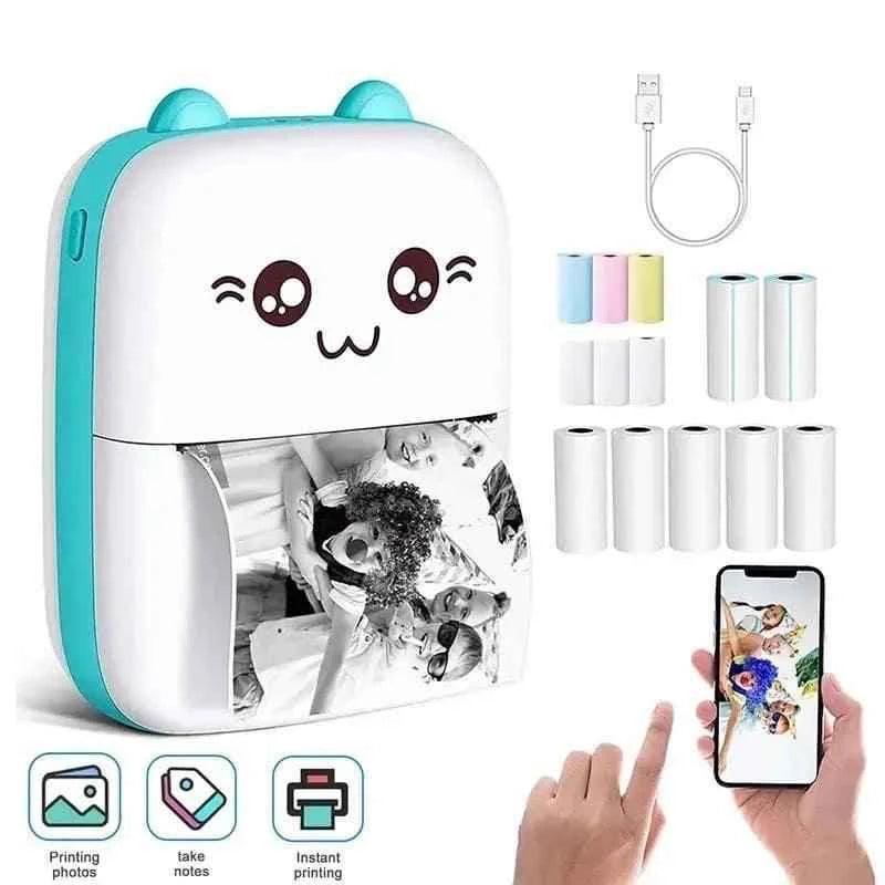 Pocket Wireless Mini Bluetooth Photo Printer - Portable Photo Printer for On-the-Go Printing