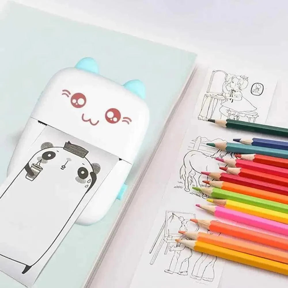 Pocket Wireless Mini Bluetooth Photo Printer - Portable Photo Printer for On-the-Go Printing