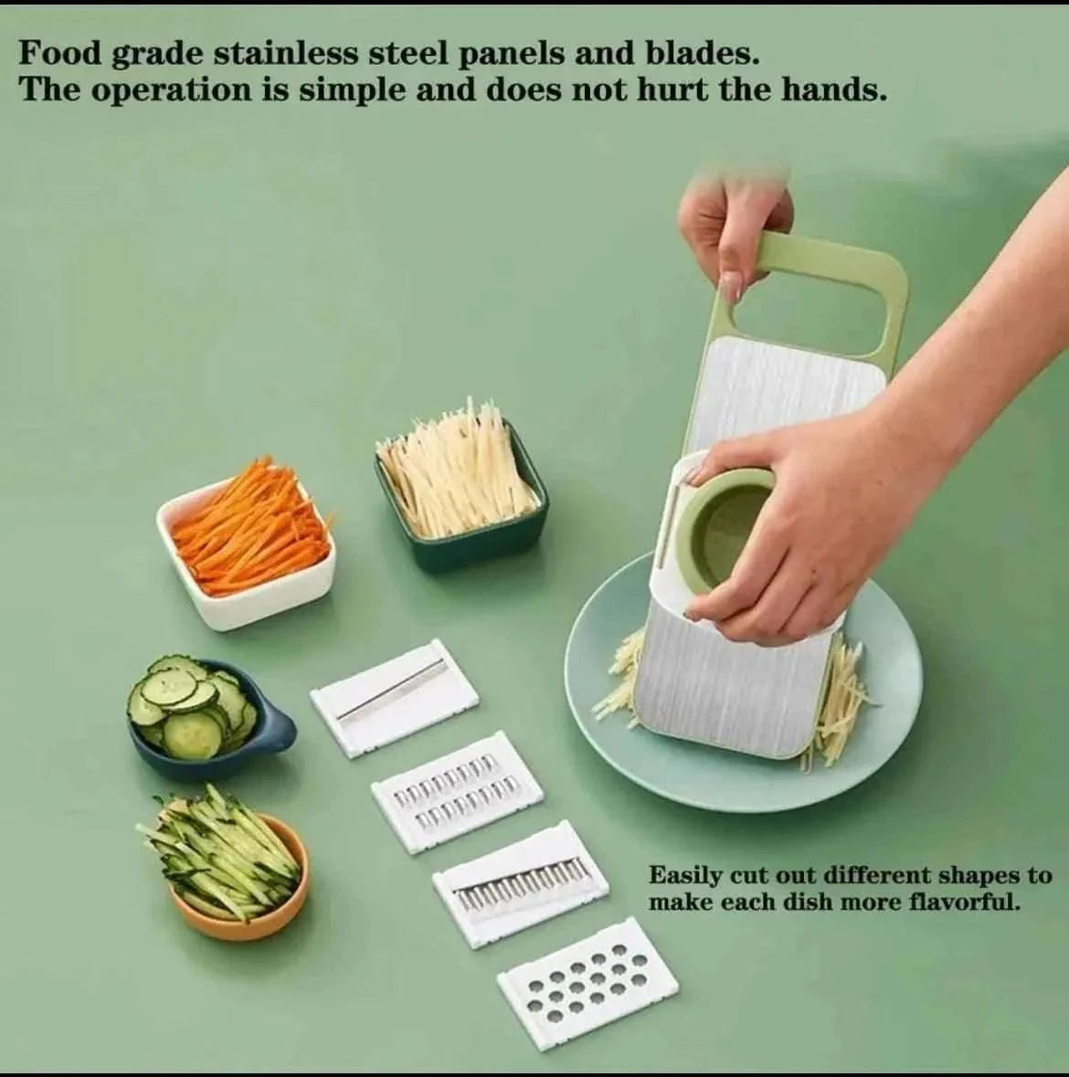 5in1 Vegetable Cutter Multifunctional grater and cutter,
