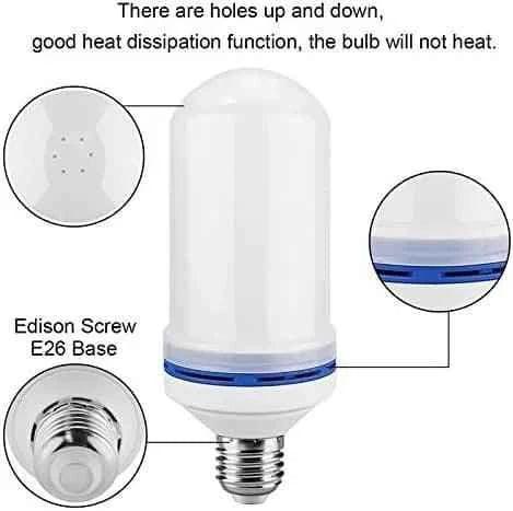 New LED Flame Effect Bulb E27 for Realistic Flame Simulation