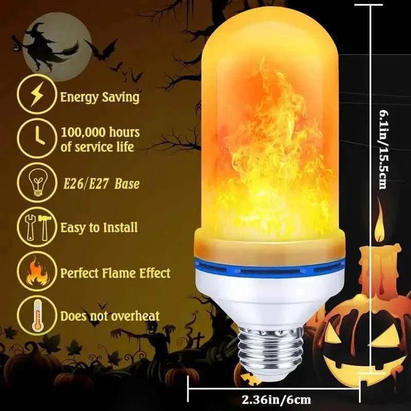 New LED Flame Effect Bulb E27 for Realistic Flame Simulation