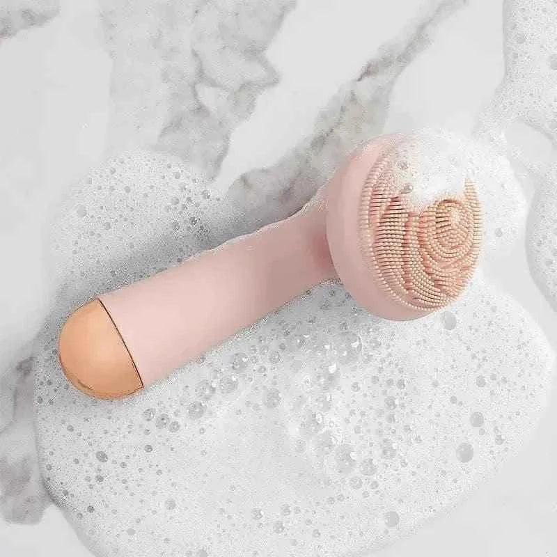 Rechargeable Silicone Facial Cleansing Brush for Deep Cleaning