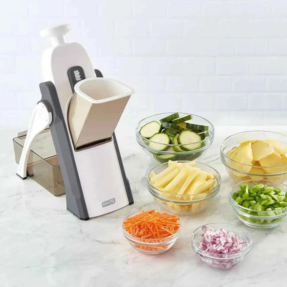 5 in 1 Manual Vegetable Cutter - Versatile Kitchen Tool for Slicing, Dicing, Chopping, and Julienne