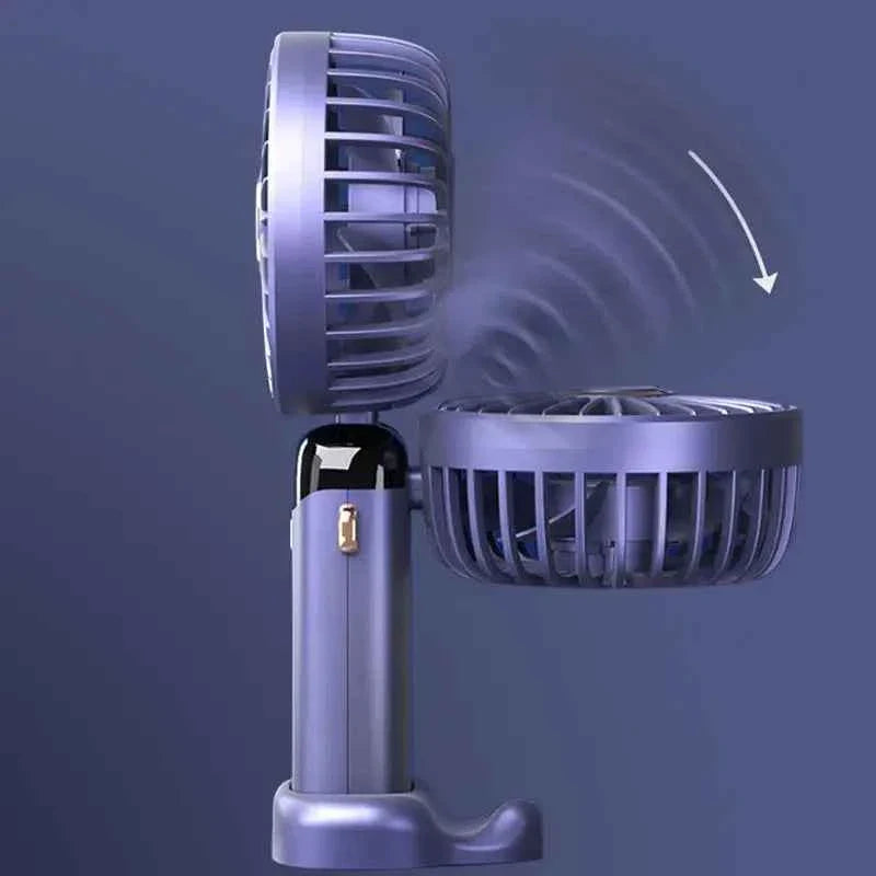 Foldable USB Table Fan with LED Display