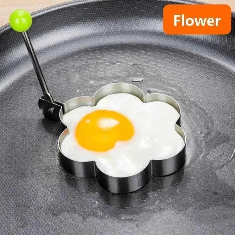 4pcs Stainless Steel Egg Moulds Set for Perfect Shaped Eggs