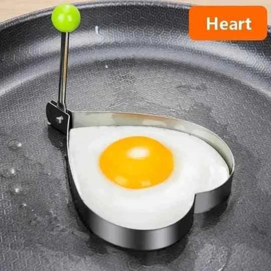 4pcs Stainless Steel Egg Moulds Set for Perfect Shaped Eggs