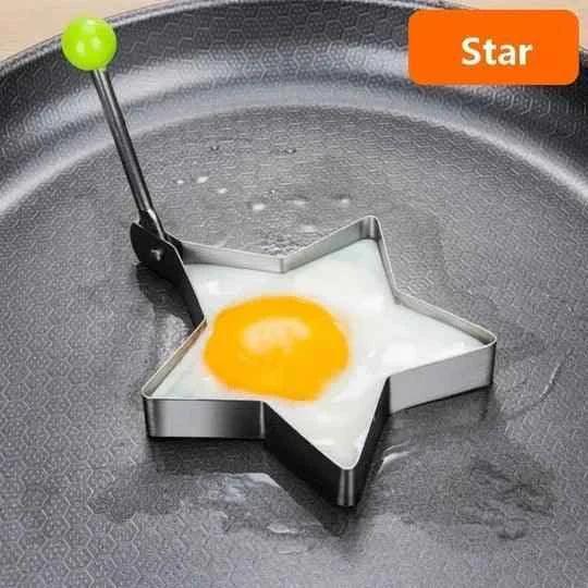 4pcs Stainless Steel Egg Moulds Set for Perfect Shaped Eggs