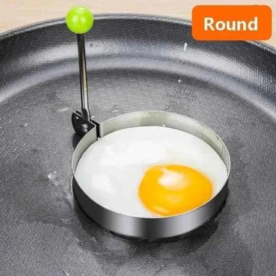 4pcs Stainless Steel Egg Moulds Set for Perfect Shaped Eggs