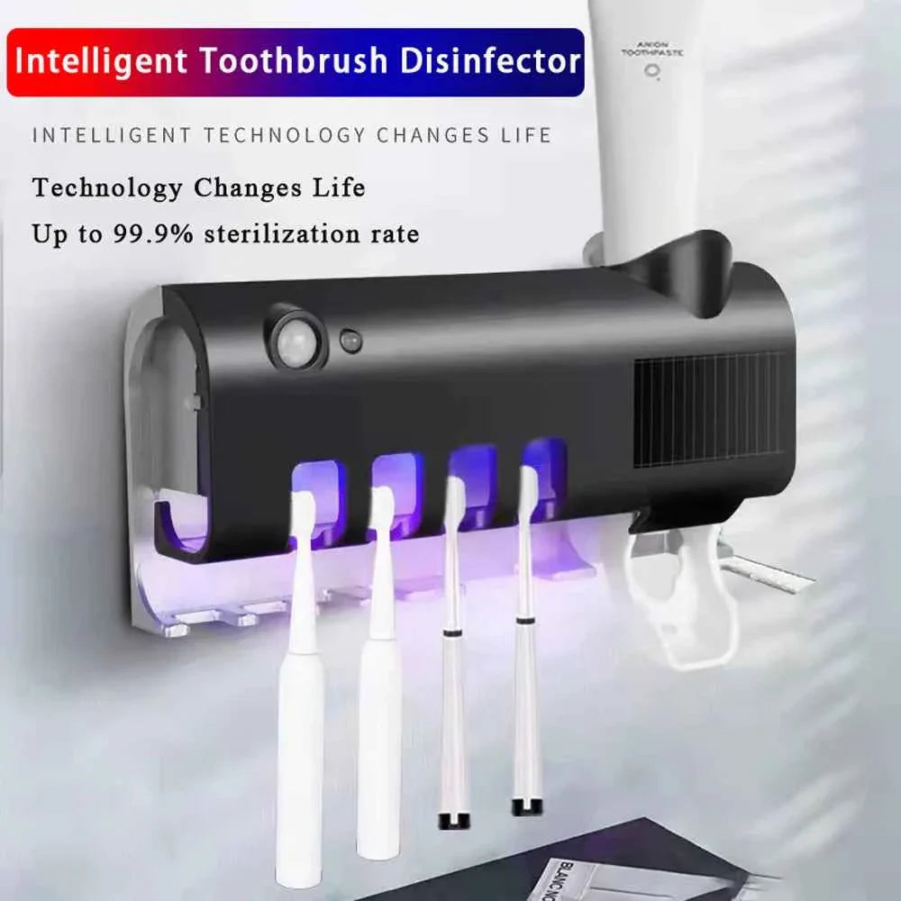 Wall-Mounted Toothbrush Organizer with Smart Design