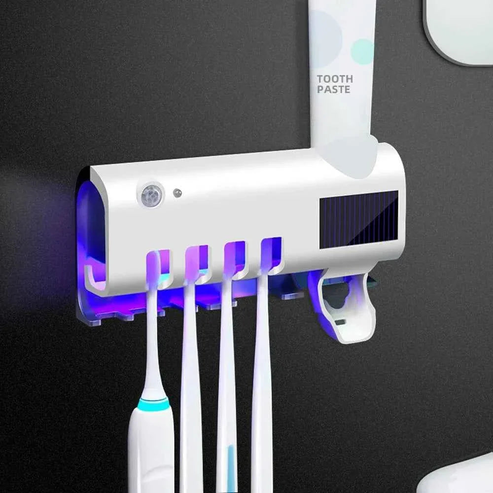 Wall-Mounted Toothbrush Organizer with Smart Design