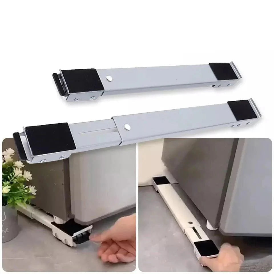 2 Pcs Heavy-Duty Washing Machine Pulley Bracket Set