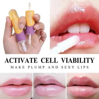 2-in-1 Moisturizing Lip Plumper Gloss for Full, Hydrated Lips