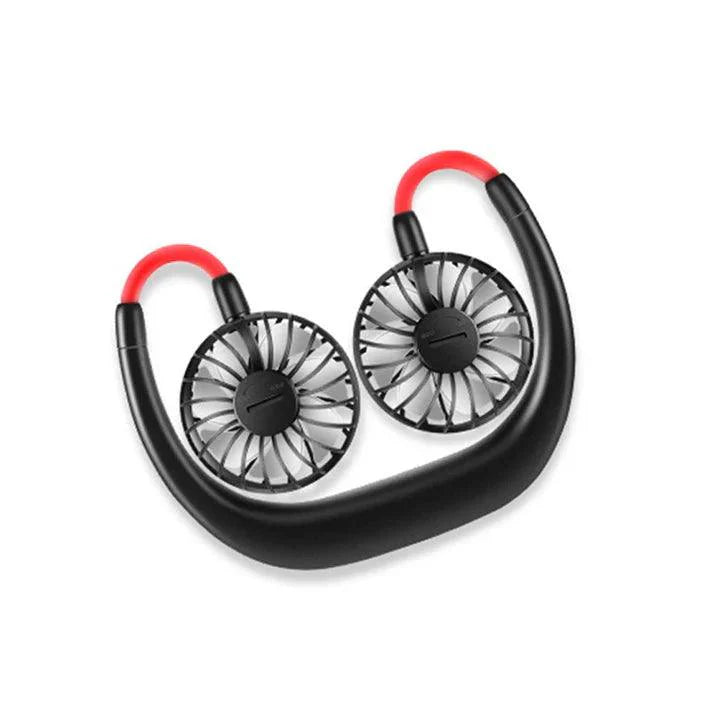Rechargeable Neck Fan - Portable Dual Head Hands-Free Cooling Fan