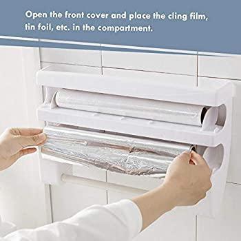 4in1 Paper Dispenser for Multi-Function Use - Towel, Napkin, Tissue, and Wrap Holder