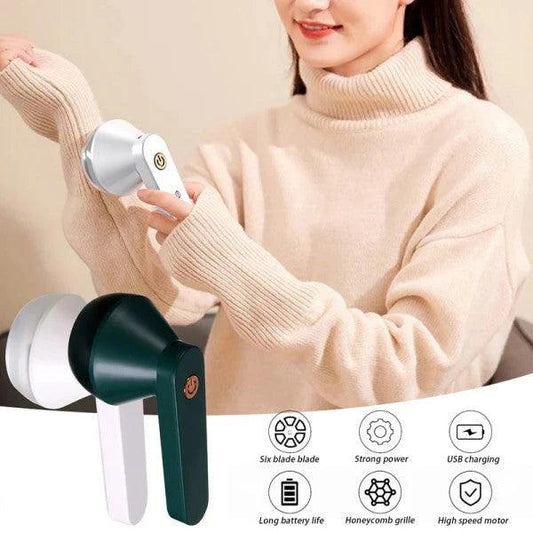 Rechargeable Lint Remover for Clothes - Portable Fabric Shaver and Fuzz Eliminator