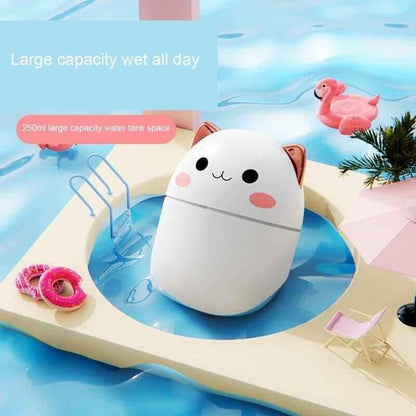 200ml Cat Humidifier - Adorable Cute Cat Design for Home and Office
