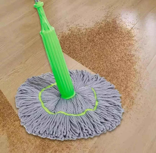 Twister Microfiber Floor Mop - 2 in 1 Cleaning Tool with Adjustable Long Handle for Home and Kitchen
