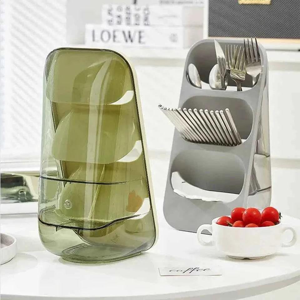 3 Layer Cutlery Organizer for Kitchen Storage and Organization