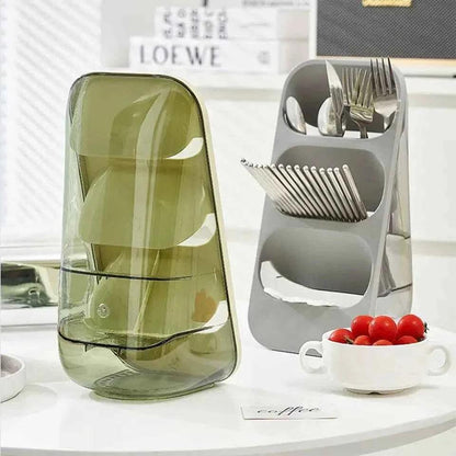 3 Layer Cutlery Organizer for Kitchen Storage and Organization