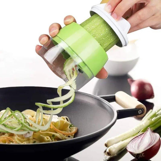 4in1 Vegetable Spiral Cutter for Healthy Meals and Creative Recipes