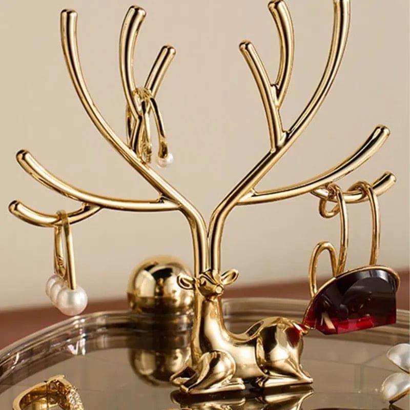 3 Layer Acrylic Deer Jewelry Organizer for Elegant Storage Solutions
