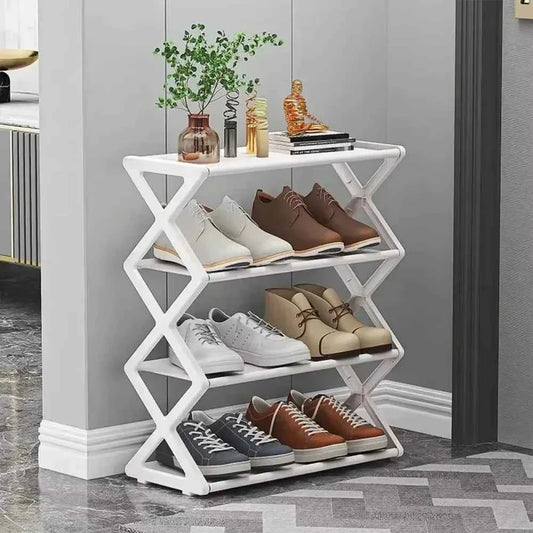 4 Layer Shoe Rack Home Assembly Stand