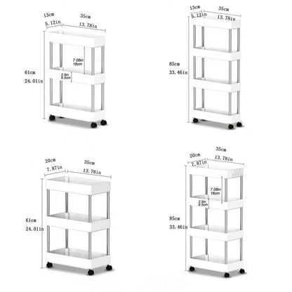 4 Tier Slide Organizer Shelf for Kitchen Storage